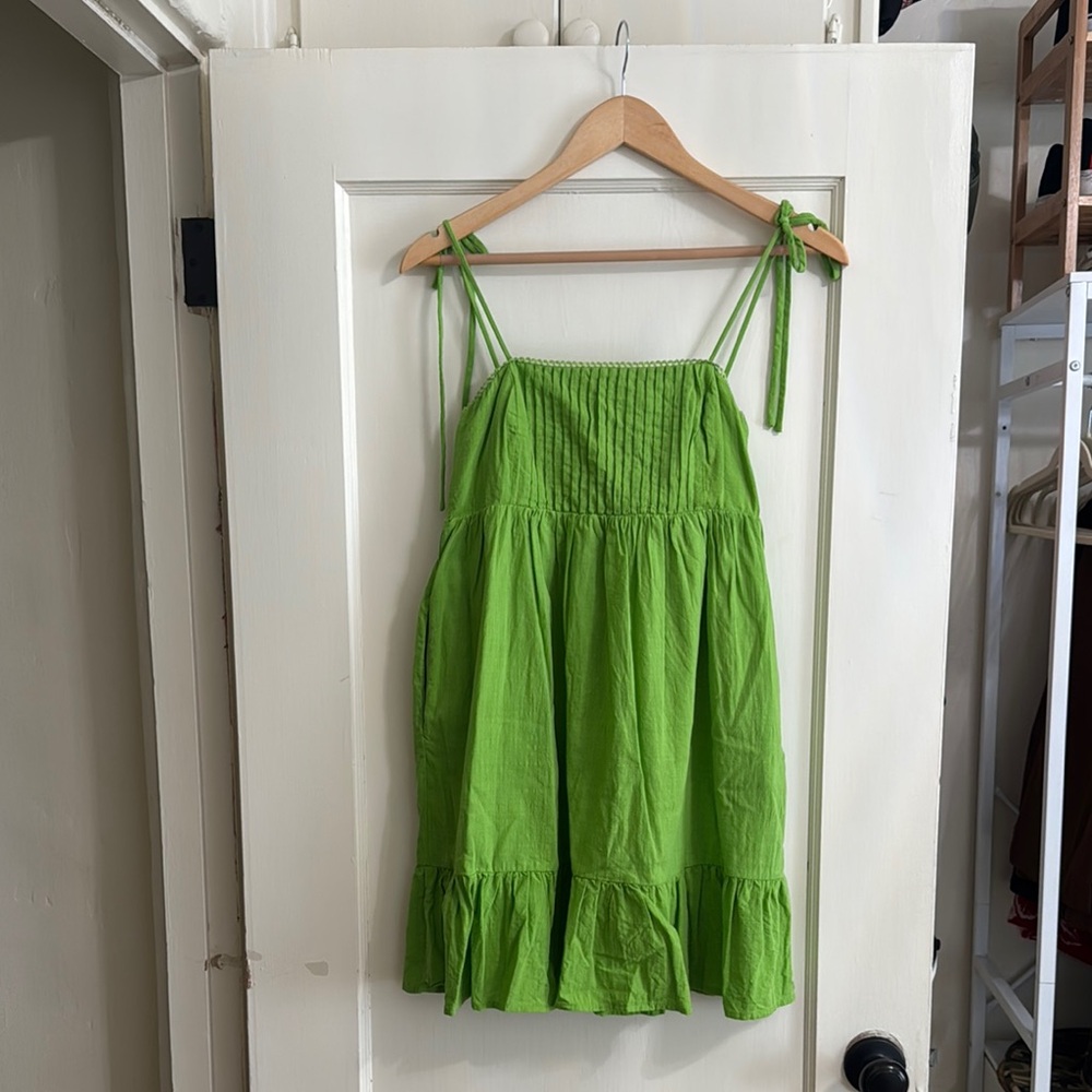 Lulu's Vibrant Green Mini Dress
